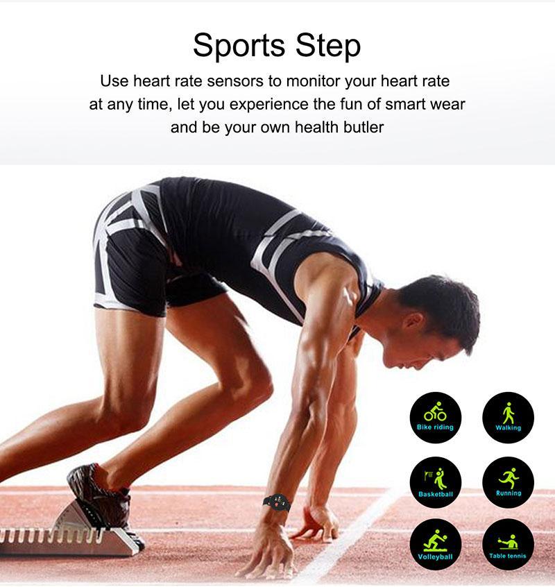 Fashion Waterproof Fitness Smart Watch Heart Rate Tracker