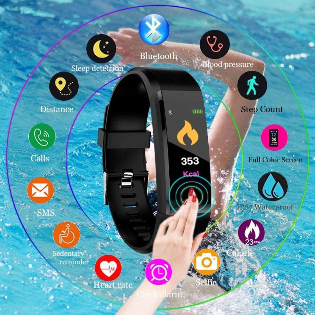 Smart Fitness Watch Activity Heart Rate Tracker Oxygen