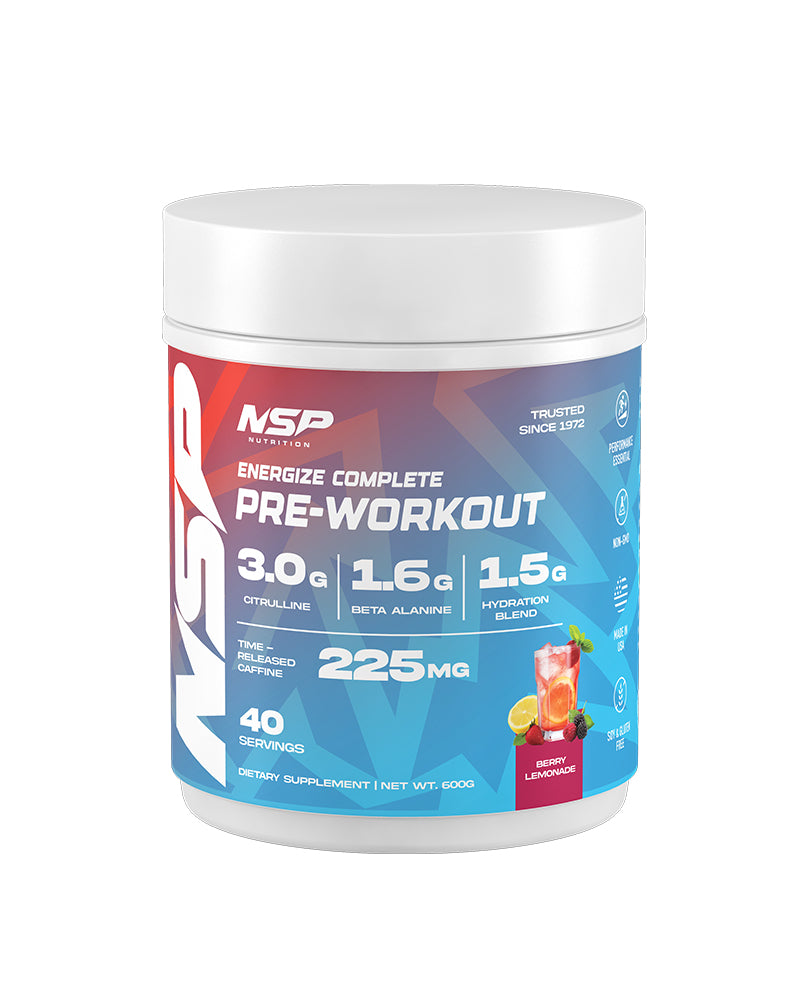 Energize Complete Pre Workout and Pump Blend Supplement