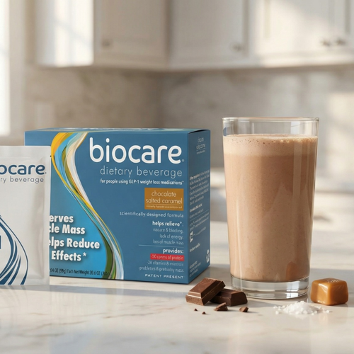 30g Protein Chocolate Salted Caramel Biocare Beverage 14 Count