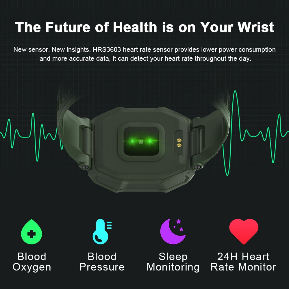 Rugged Smart Watch for Men Outdoor Sports