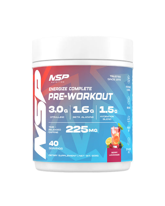 Energize Complete Pre Workout and Pump Blend Supplement