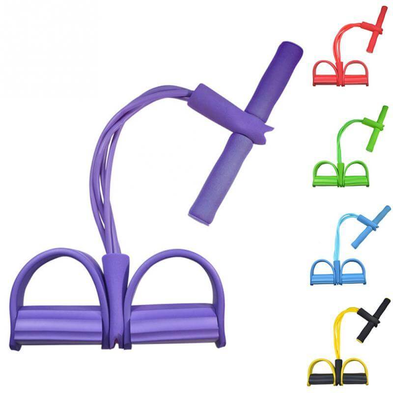Natural Latex Foot Pedal Elastic Pull Rope Trainer
