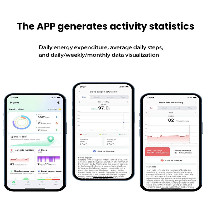 Smart Ring Fitness Tracker Heart Rate Sleep