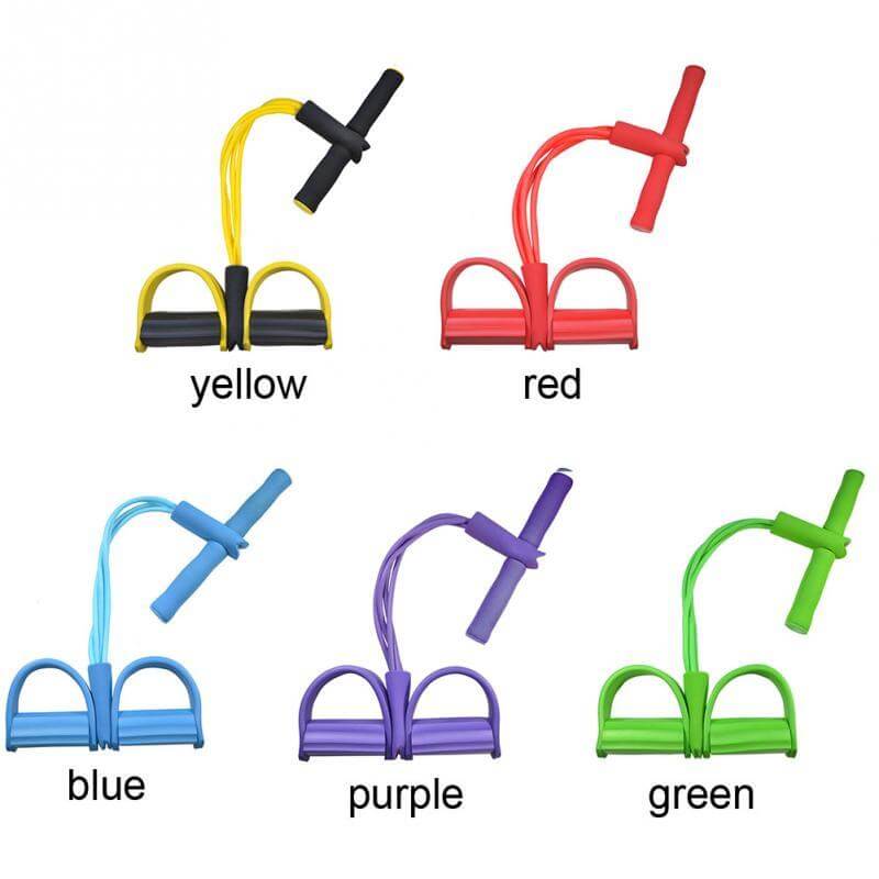 Natural Latex Foot Pedal Elastic Pull Rope Trainer