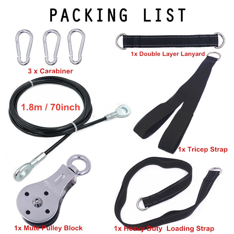 Pulley Cable Machine Attachment for Home Gym