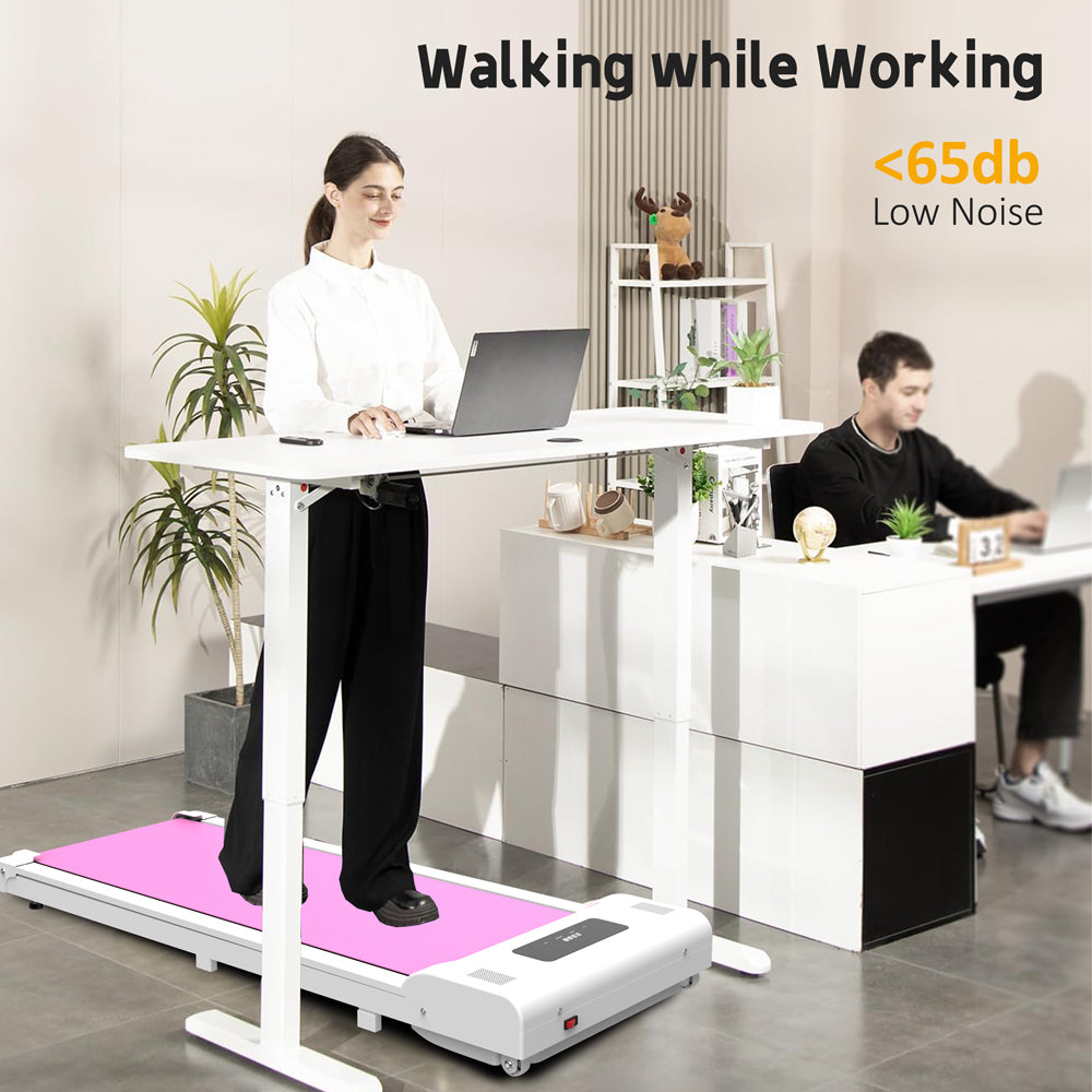 Portable Under Desk Walking Treadmill with Remote LED