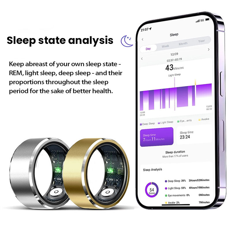 Smart Ring Fitness Tracker Heart Rate Sleep