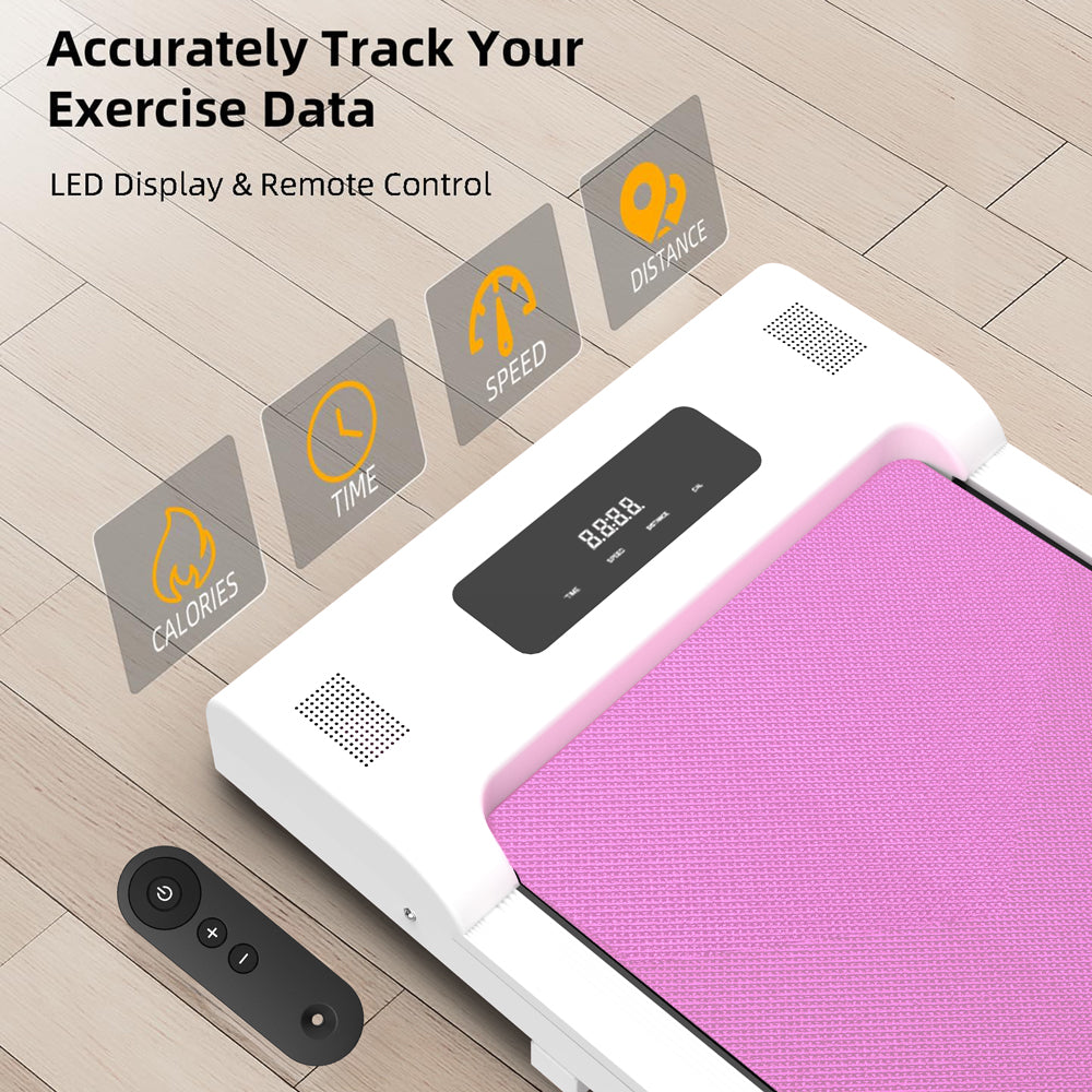 Portable Under Desk Walking Treadmill with Remote LED