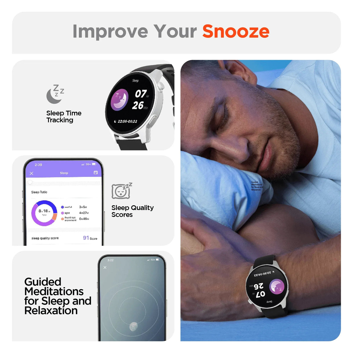 SmartWatch Fitness Tracker Activity Health Monitoring Wearable