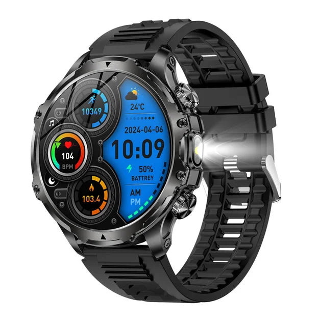 AK75 Smart Watch Flashlight Outdoor Sports Fitness Tracker