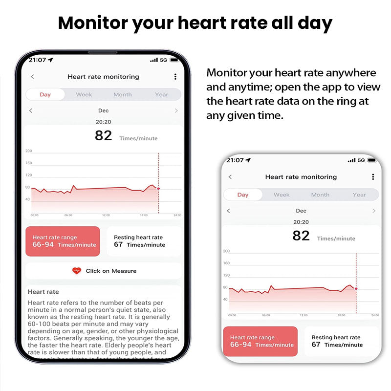 Smart Ring Fitness Tracker Heart Rate Sleep