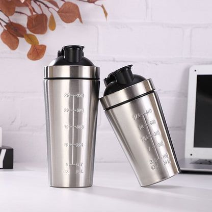 304 Stainless Steel Protein Shaker Bottle with Shake Ball