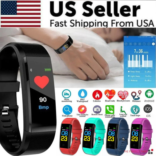 Smart Fitness Watch Activity Heart Rate Tracker Oxygen