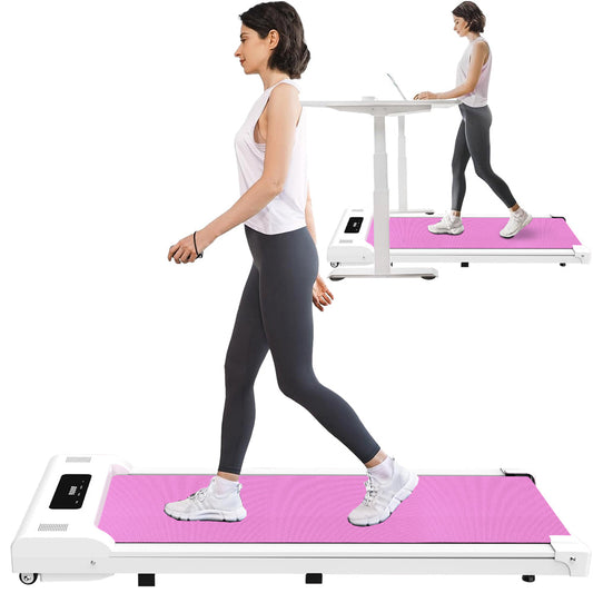 Portable Under Desk Walking Treadmill with Remote LED