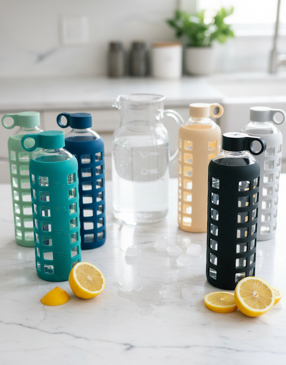 Glass Water Bottles for Daily Hydration Use