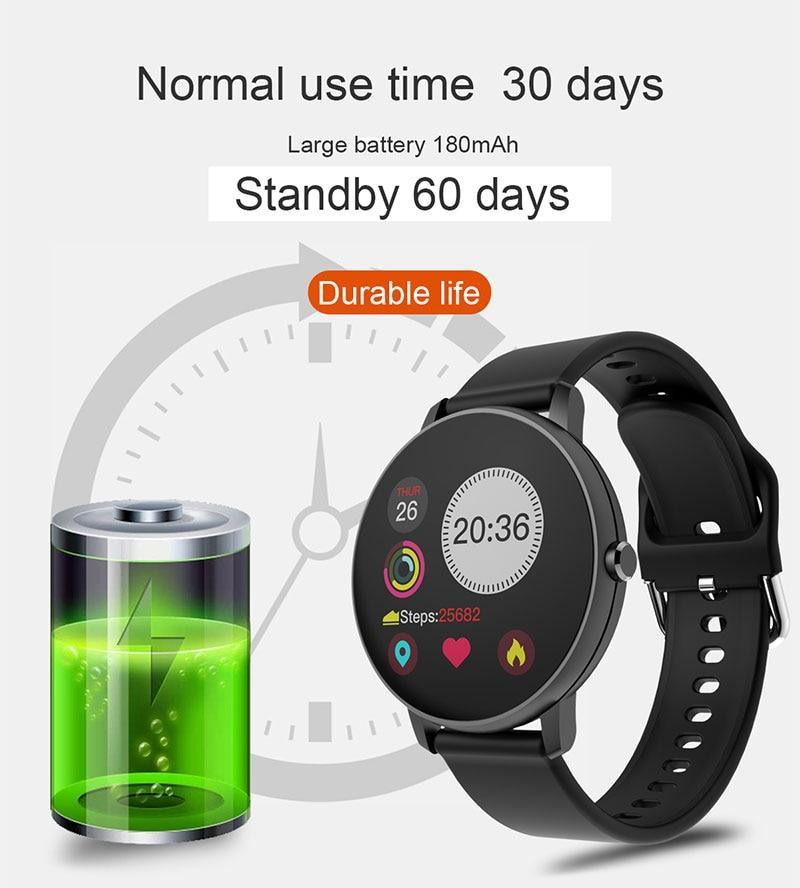Fashion Waterproof Fitness Smart Watch Heart Rate Tracker