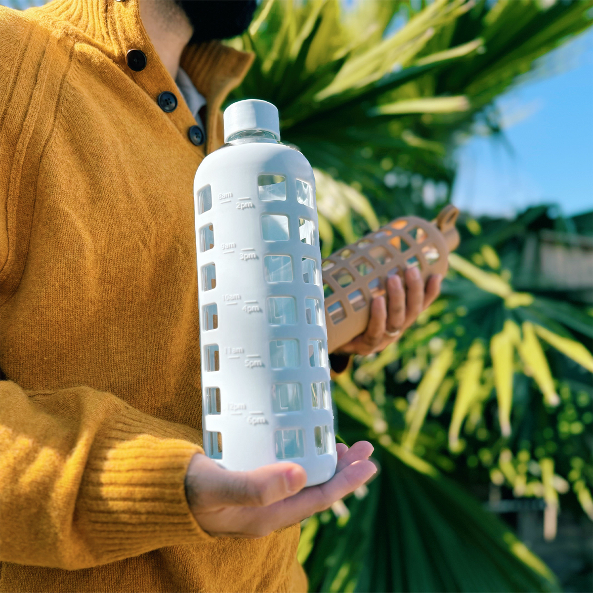 Glass Water Bottles for Daily Hydration Use