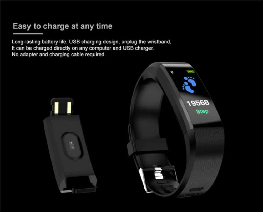 Smart Fitness Watch Activity Heart Rate Tracker Oxygen