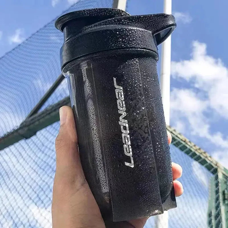 Portable 500ml Fitness Protein Shaker Bottle for Workouts