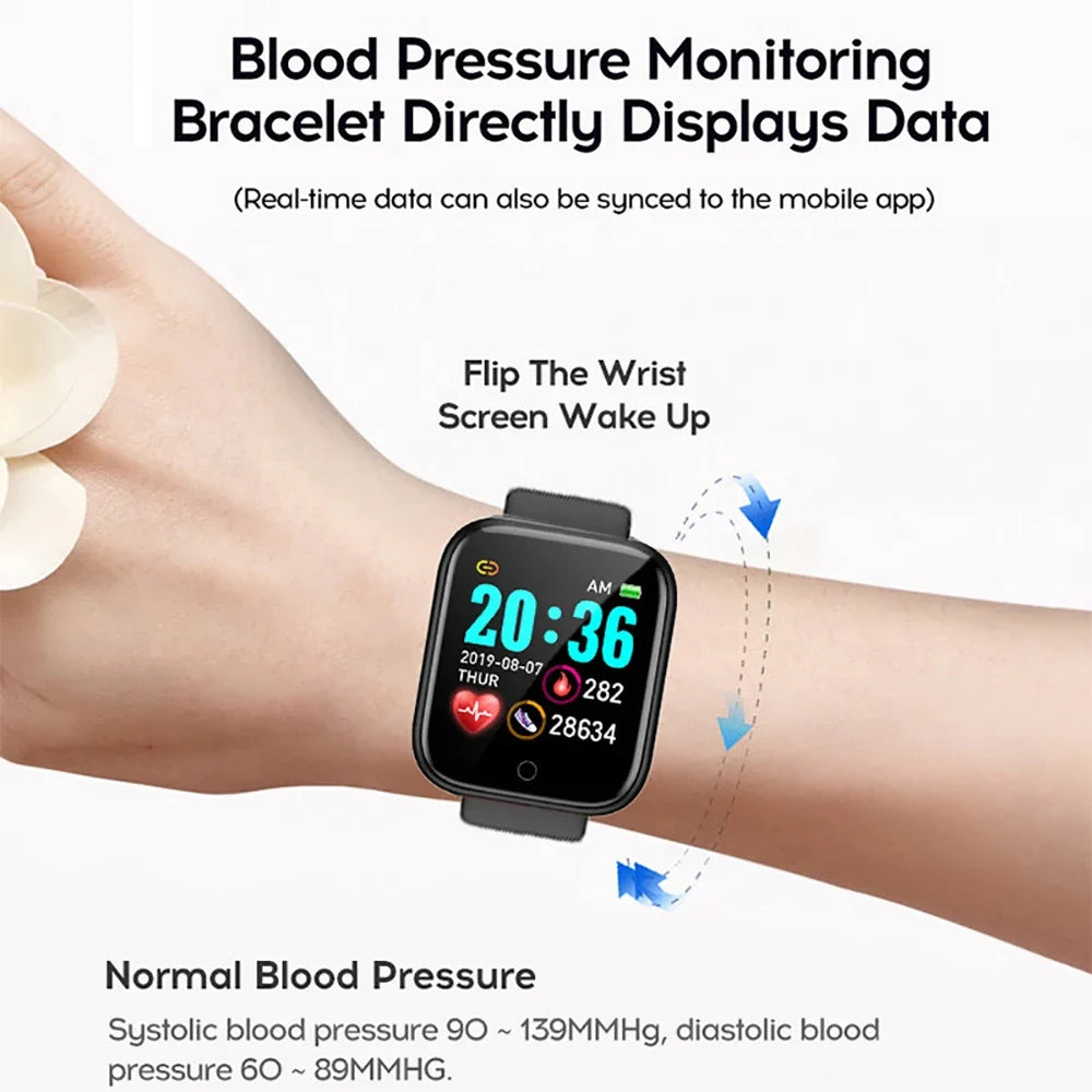 D20 Bluetooth Fitness Smart Watch Sleep Monitor