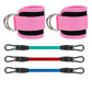 Ankle Straps Resistance Bands Fitness Workout Exercise Set