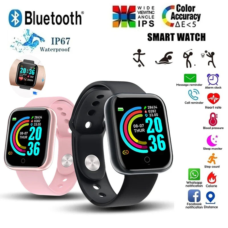 D20 Bluetooth Fitness Smart Watch Sleep Monitor