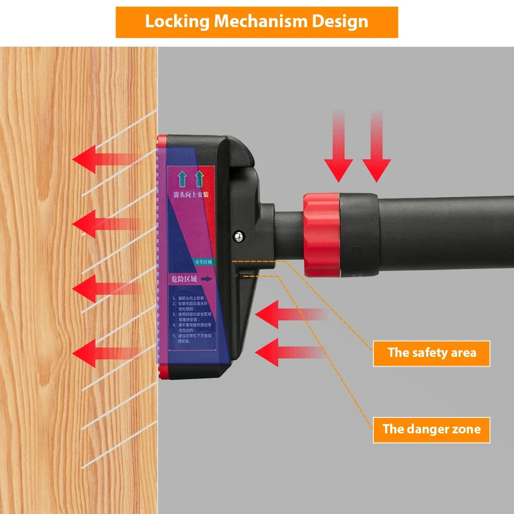 Adjustable Doorway Pull Up Bar with Level Gauge