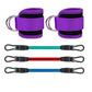 Ankle Straps Resistance Bands Fitness Workout Exercise Set