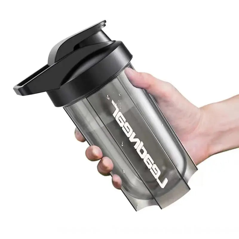 Portable 500ml Fitness Protein Shaker Bottle for Workouts