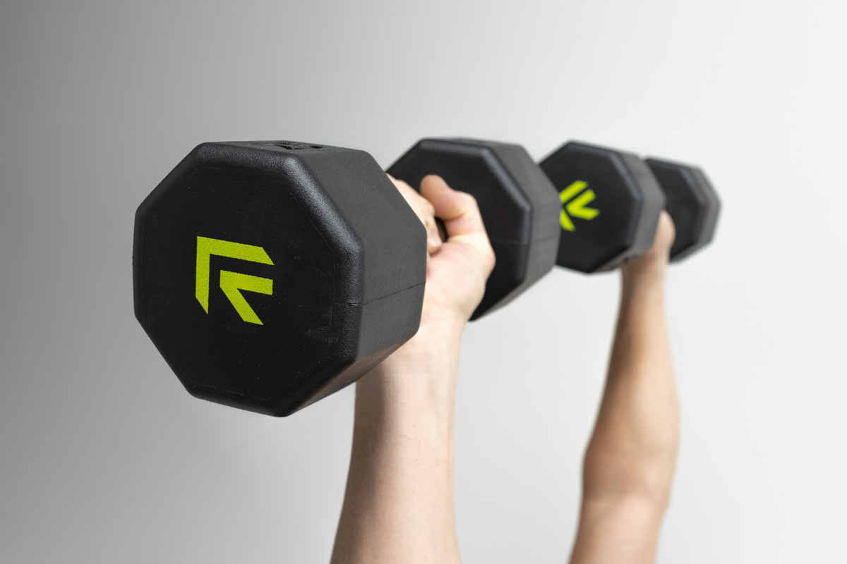 Octo Rubber Dumbbell for Home Strength Training Workouts