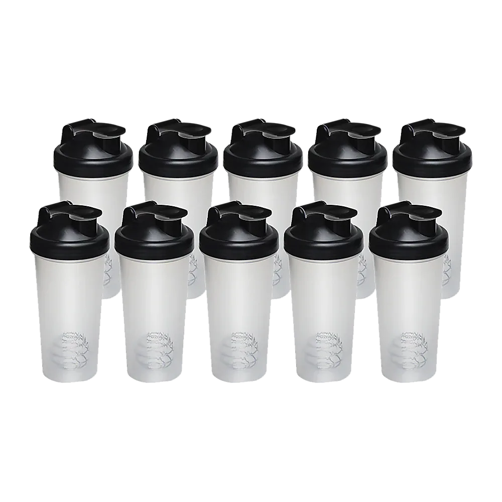 10 Pack 700ml Protein Supplement Blender Mixer Shaker