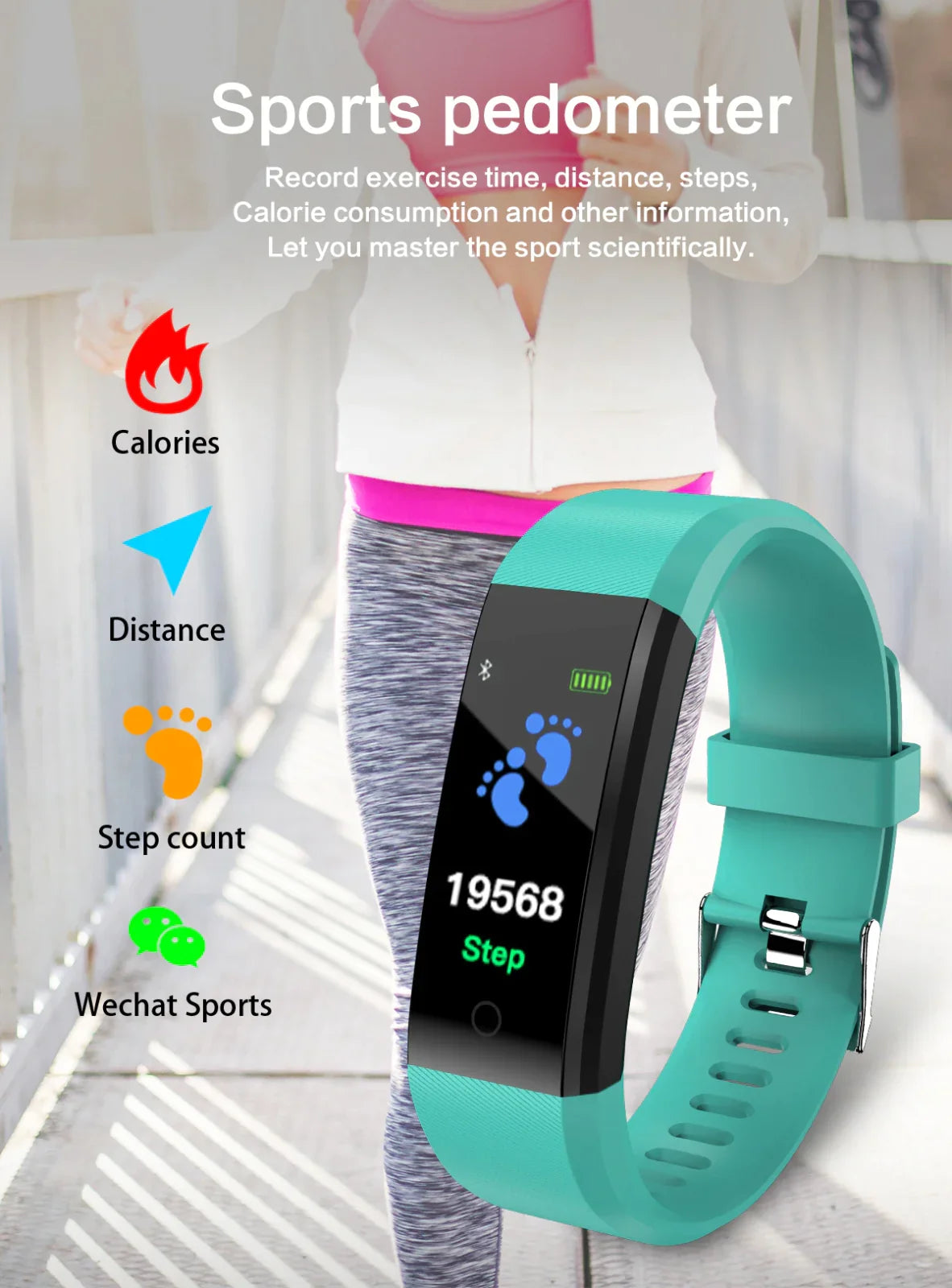Smart Fitness Watch Activity Heart Rate Tracker Oxygen