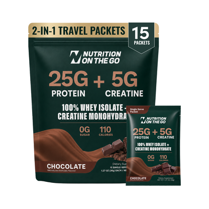 2 in 1 Whey Protein Isolate Creatine Travel Packets