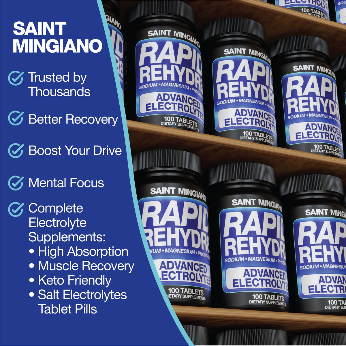 Rapid Rehydr8 Electrolyte Supplement Capsules for Muscle Recovery