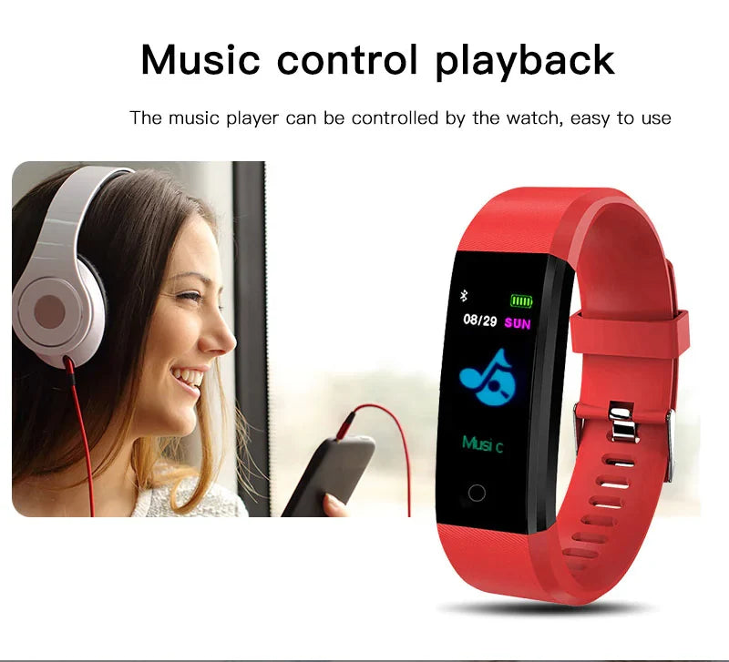 Smart Fitness Watch Activity Heart Rate Tracker Oxygen