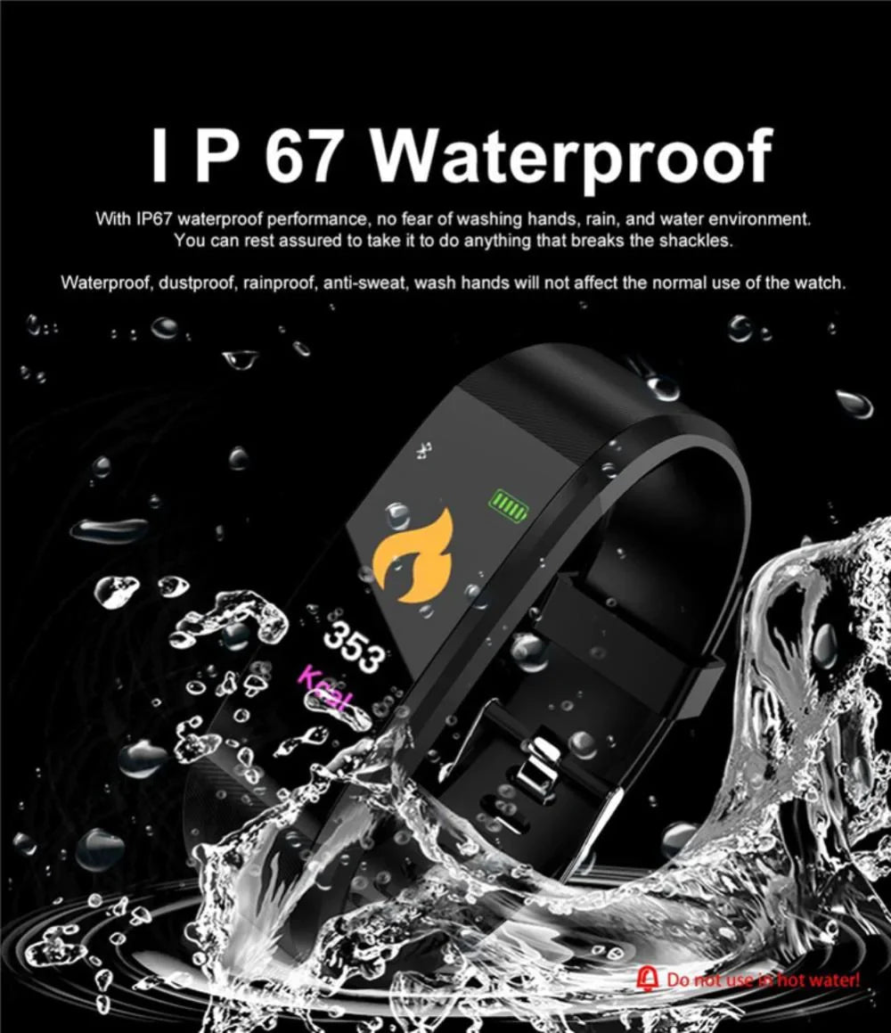 Smart Fitness Watch Activity Heart Rate Tracker Oxygen